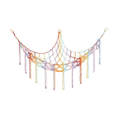 Boho Corner Hanging Storage Net for Toys & Plushies
