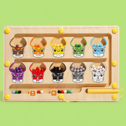 Magnetic Sorting Games Montessori Puzzle Toys Maze Board Learning Color  Counting Number Classification Wooden Educational Toys
