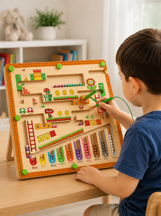 Magnetic Colour Sorting Maze STEM Learning Board for Kids