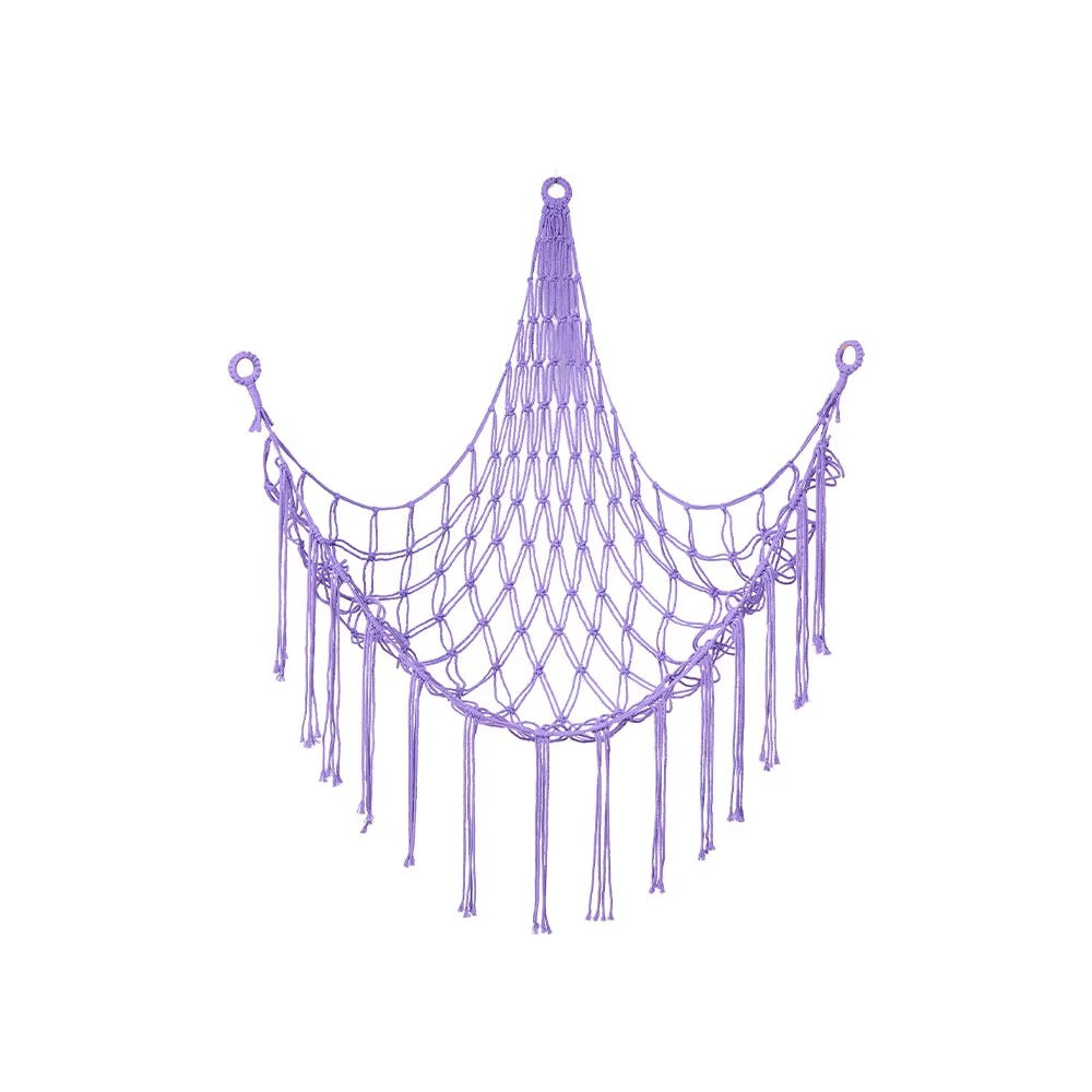Boho Corner Hanging Storage Net for Toys & Plushies
