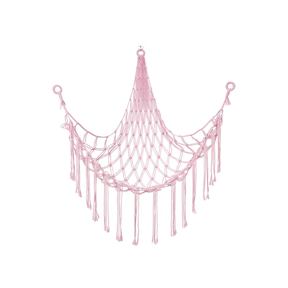 Boho Corner Hanging Storage Net for Toys & Plushies