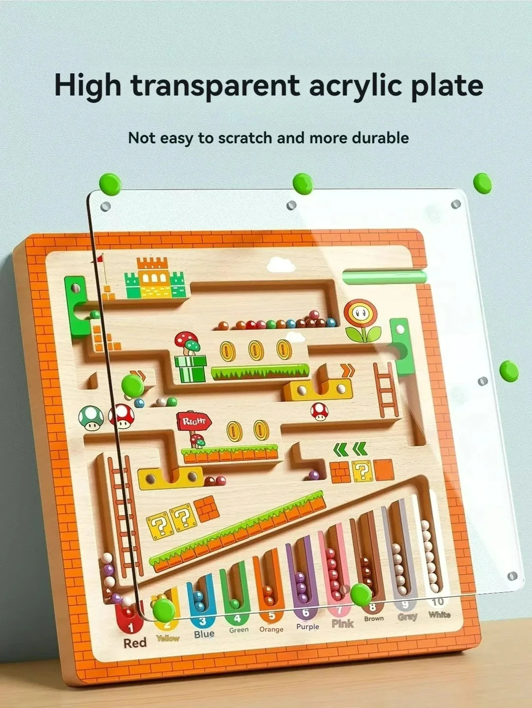 Magnetic Colour Sorting Maze STEM Learning Board for Kids