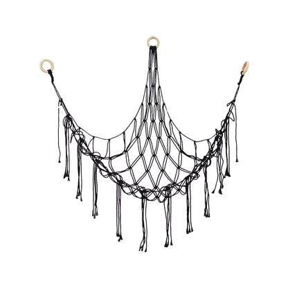 Boho Corner Hanging Storage Net for Toys & Plushies