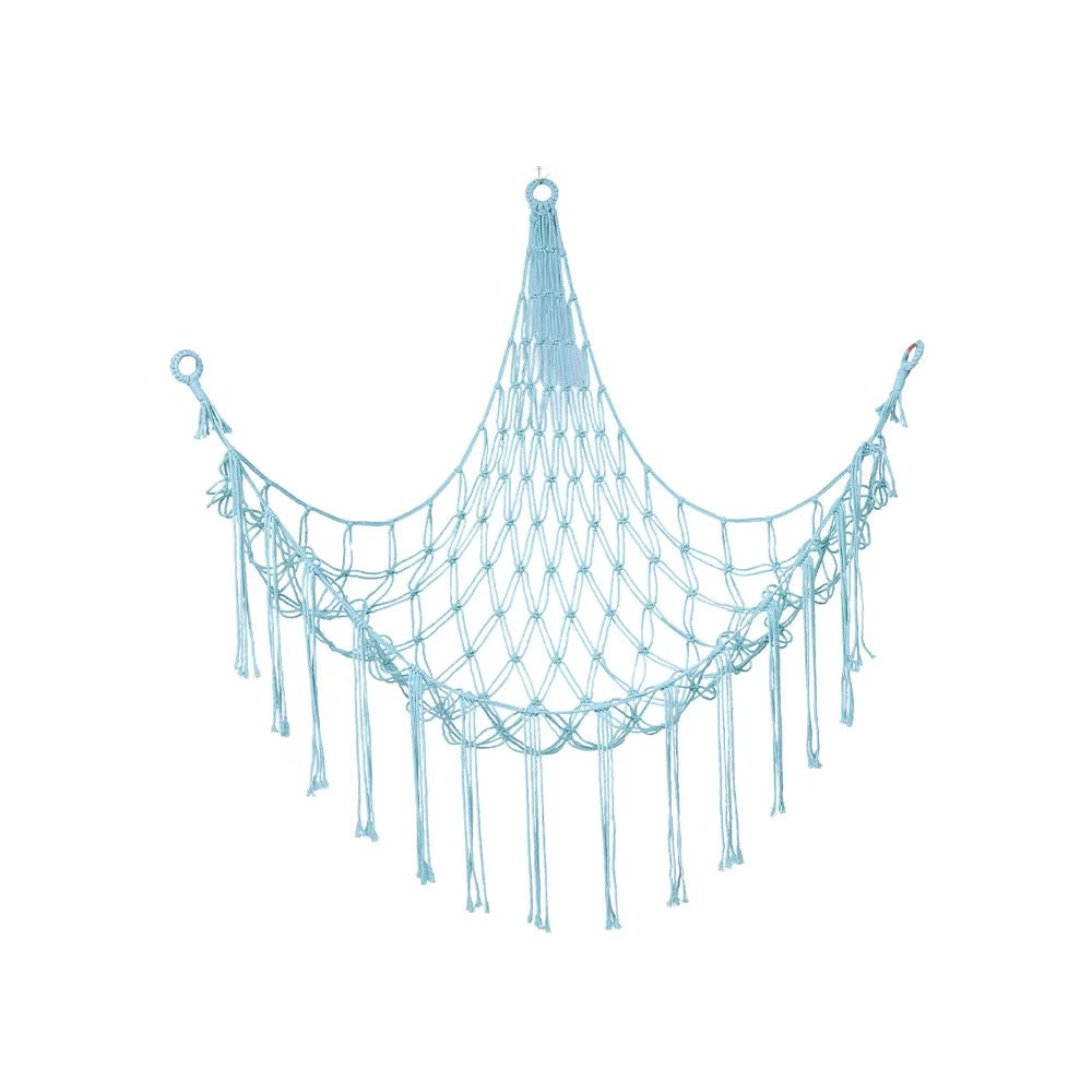 Boho Corner Hanging Storage Net for Toys & Plushies