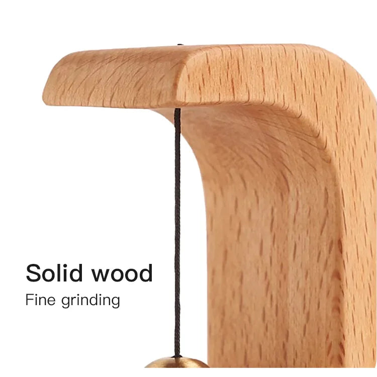 Magnetic Copper Wind Chime with Wooden Display Base