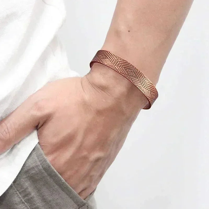 Adjustable Magnetic Copper Bracelet for Men & Women