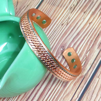 Adjustable Magnetic Copper Bracelet for Men & Women