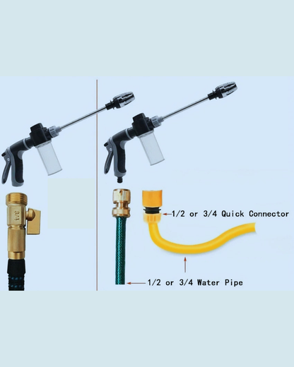 High Pressure Garden Hose Spray Nozzle for Car Washing & Gardening