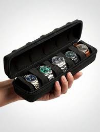 5 Slot Hard Shell Watch Travel Case & Storage Organiser