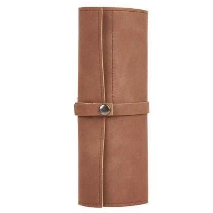 Leather Watch Band Roll Organiser with 5 Storage Slots