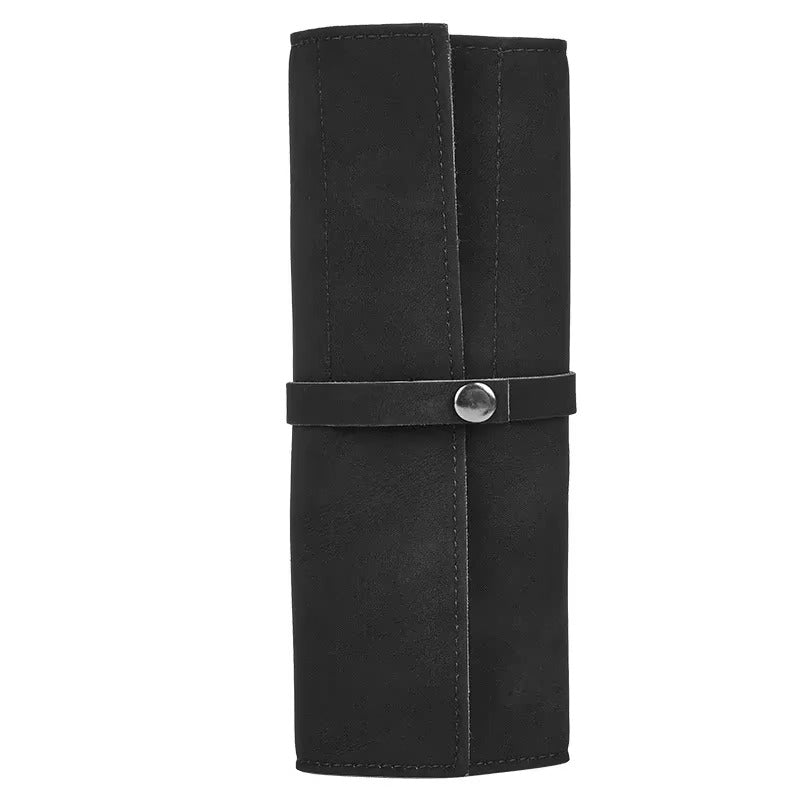 Leather Watch Band Roll Organiser with 5 Storage Slots