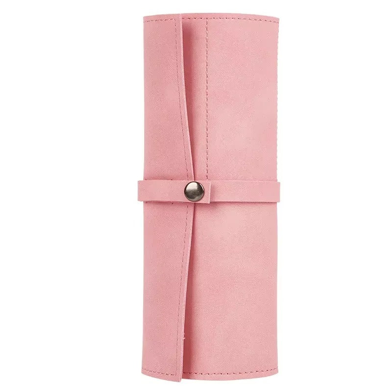 Leather Watch Band Roll Organiser with 5 Storage Slots
