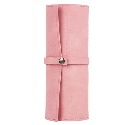 Leather Watch Band Roll Organiser with 5 Storage Slots